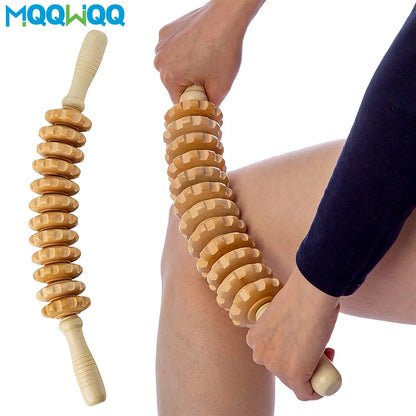 Hemo Wood Massage Roller | Straight or Curved