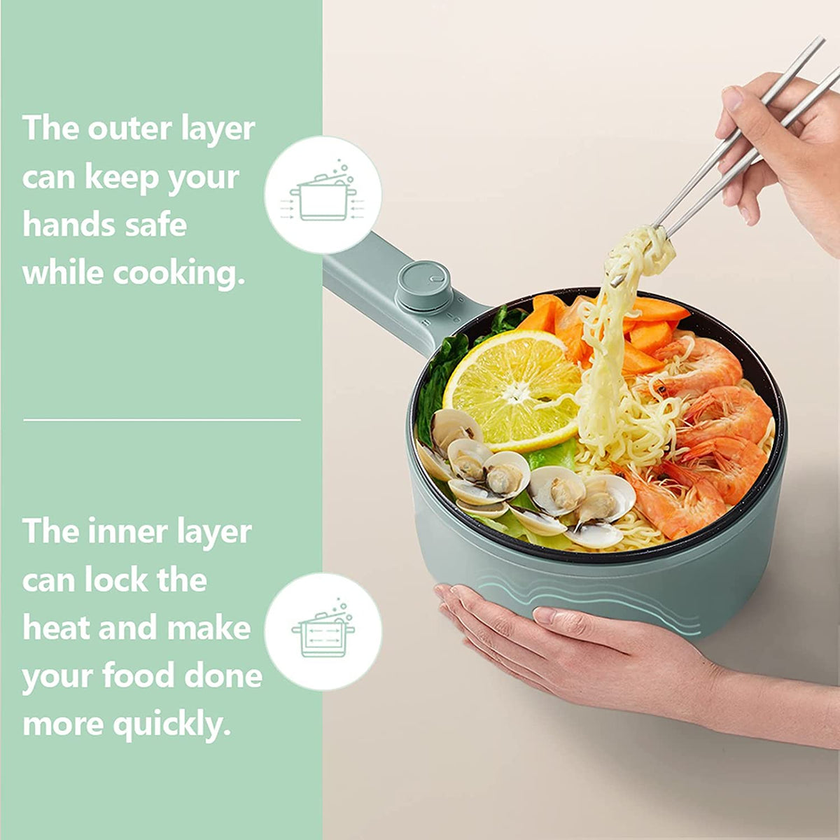 Portable Electric Cooking Pot