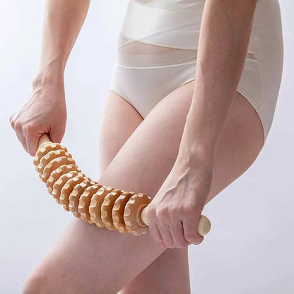 Hemo Wood Massage Roller | Straight or Curved